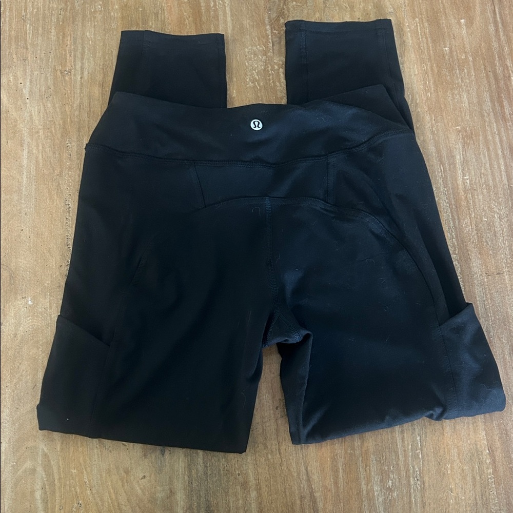 lululemon athletica Black High-Rise Leggings with Side Pockets